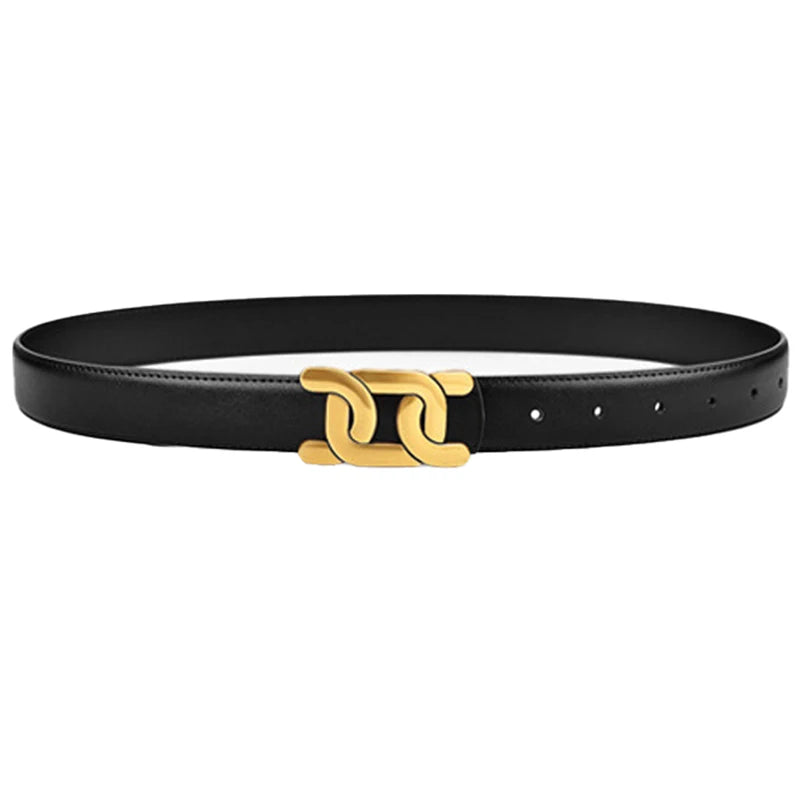 Retro PU leather belt