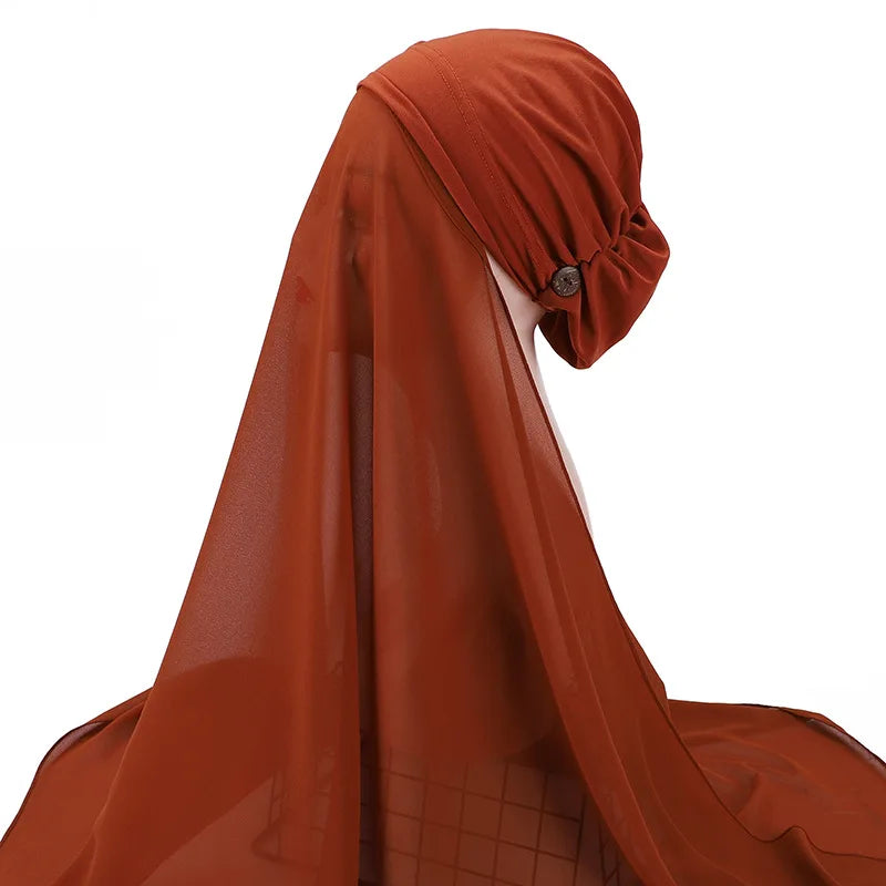 Instant chiffon hijab