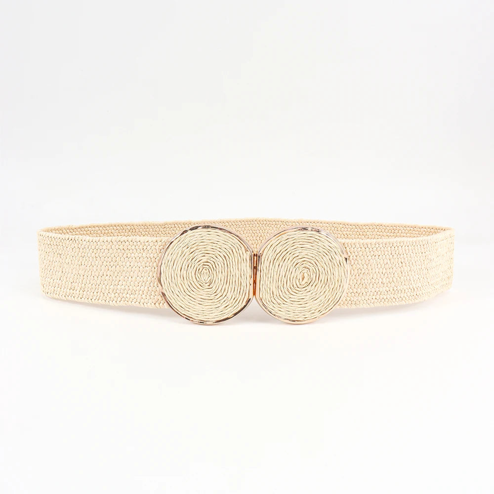 Geometric buckle waist belt