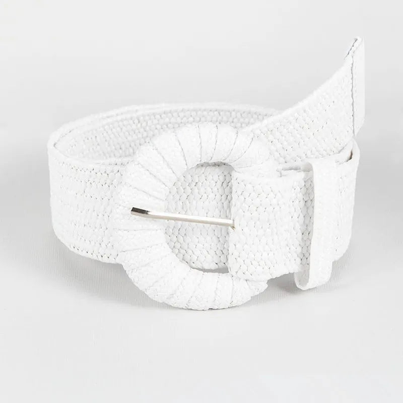 Solid knitted waist belt