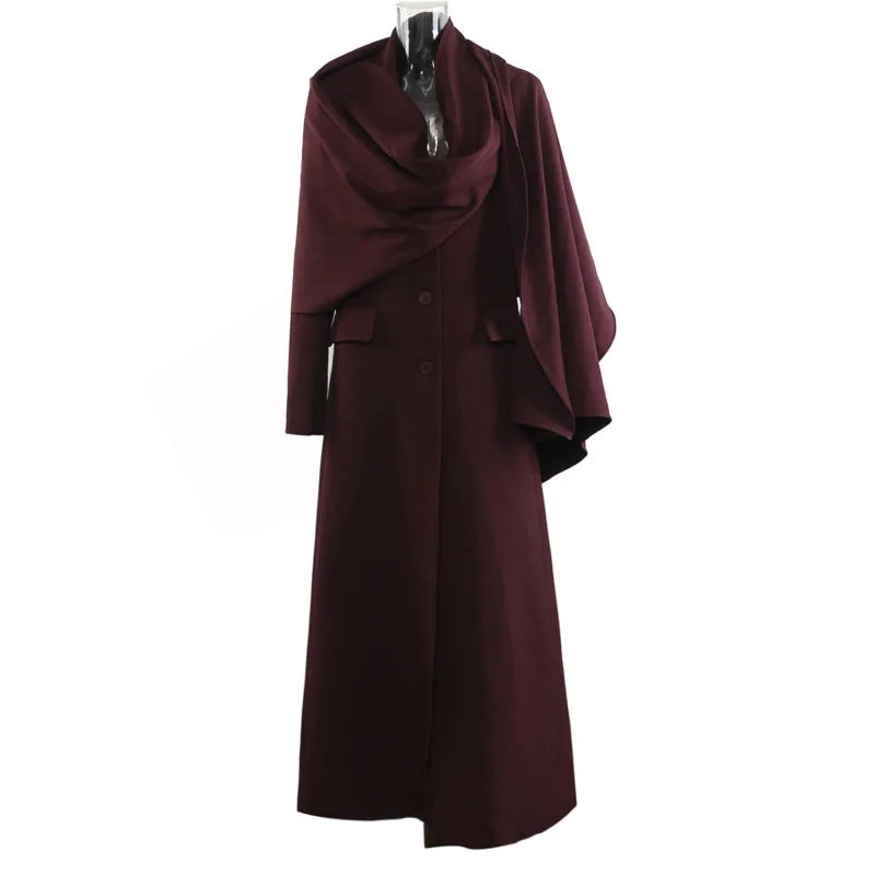 Long abaya-inspired trench coat