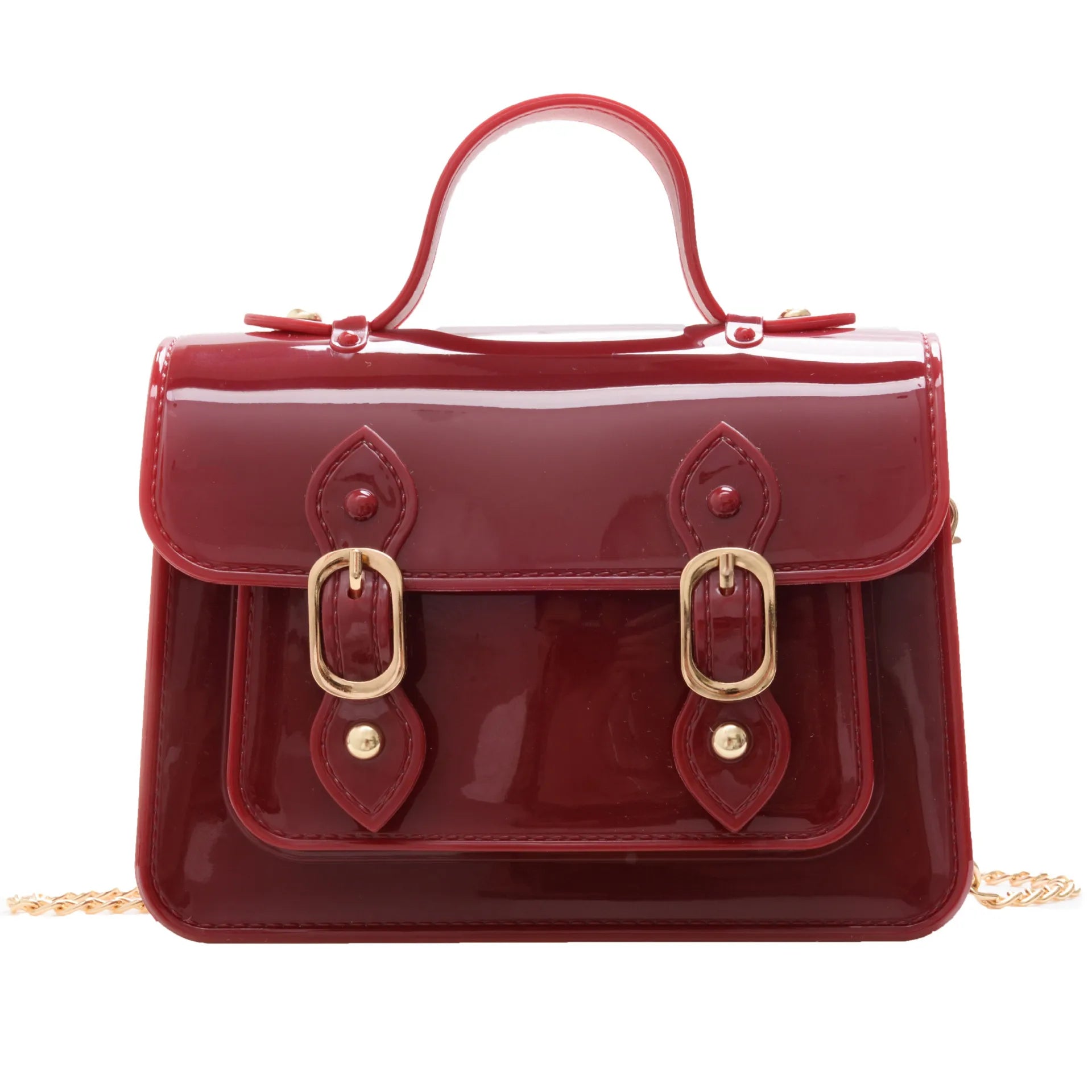 Clear square shoulder bag