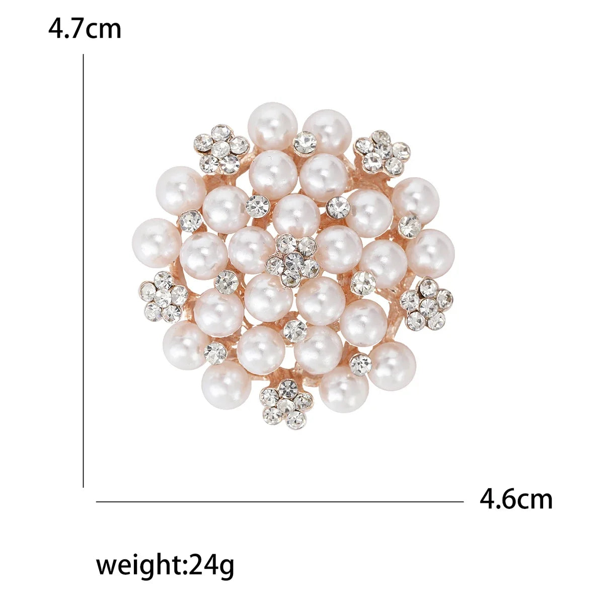 Stylish pearl brooches