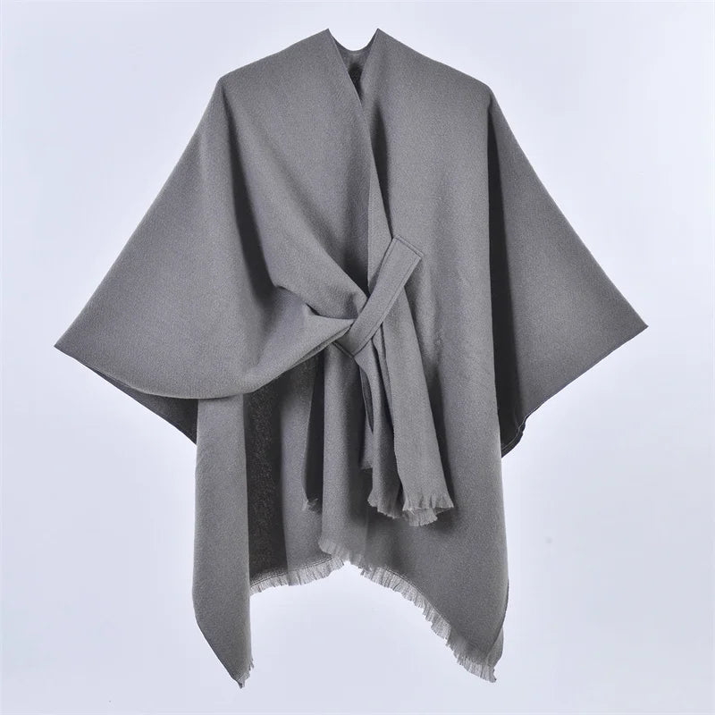 Poncho-style coat