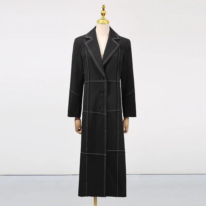Elegant long trench coat