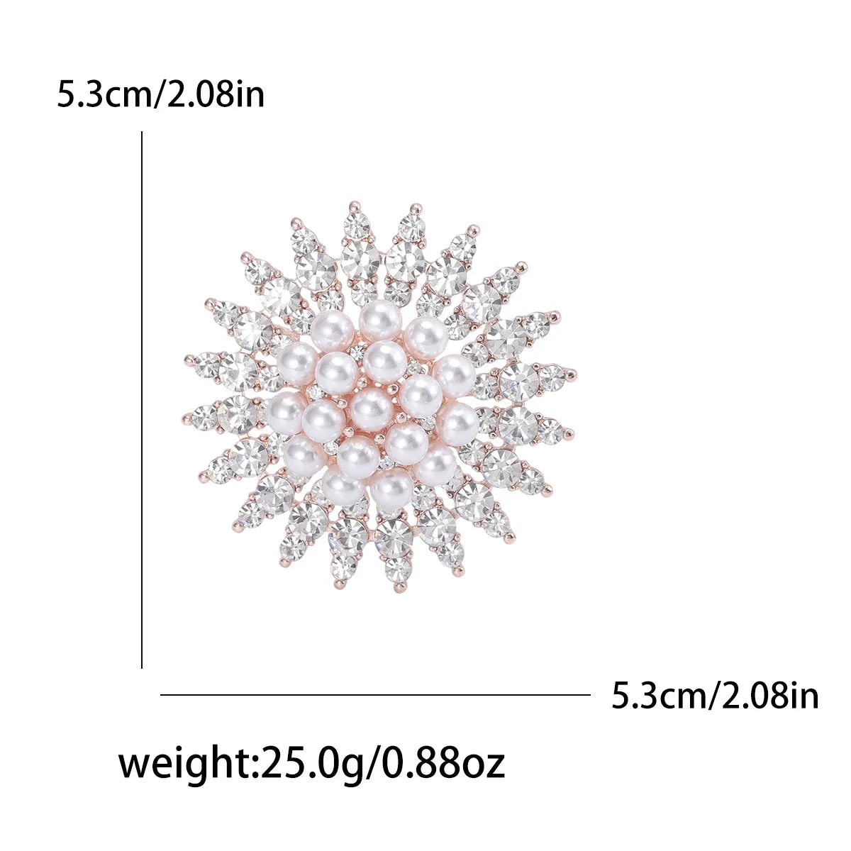 Stylish pearl brooches