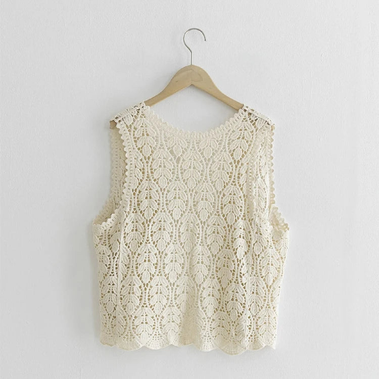 Bohemian knit vest