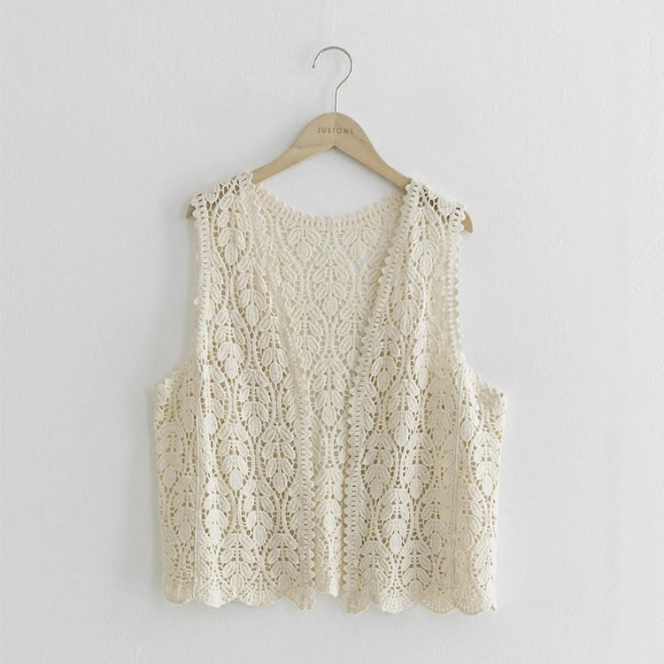 Bohemian knit vest