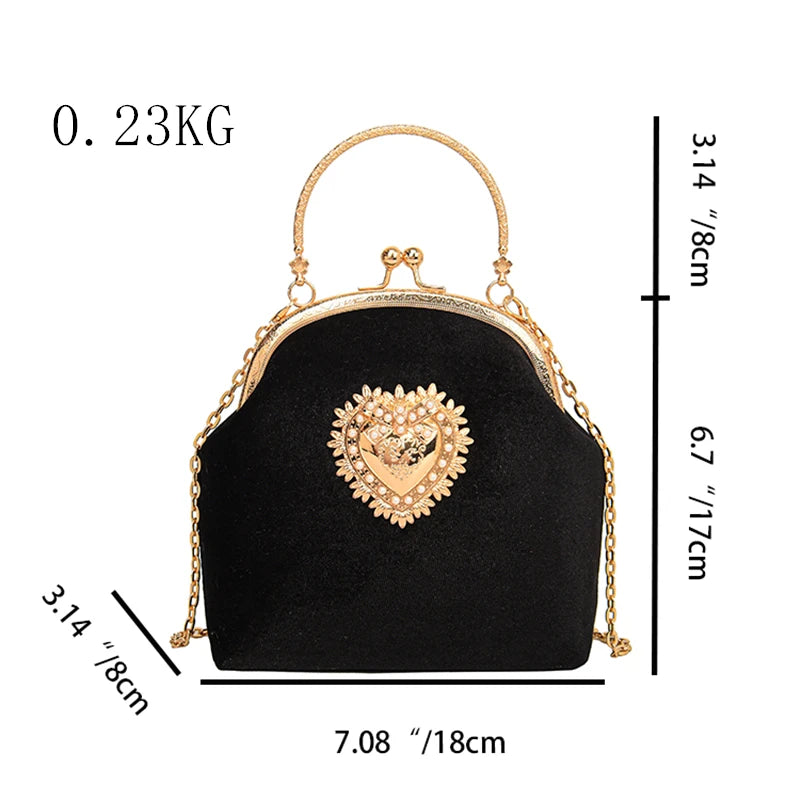 Velvet corduroy shoulder & crossbody bag