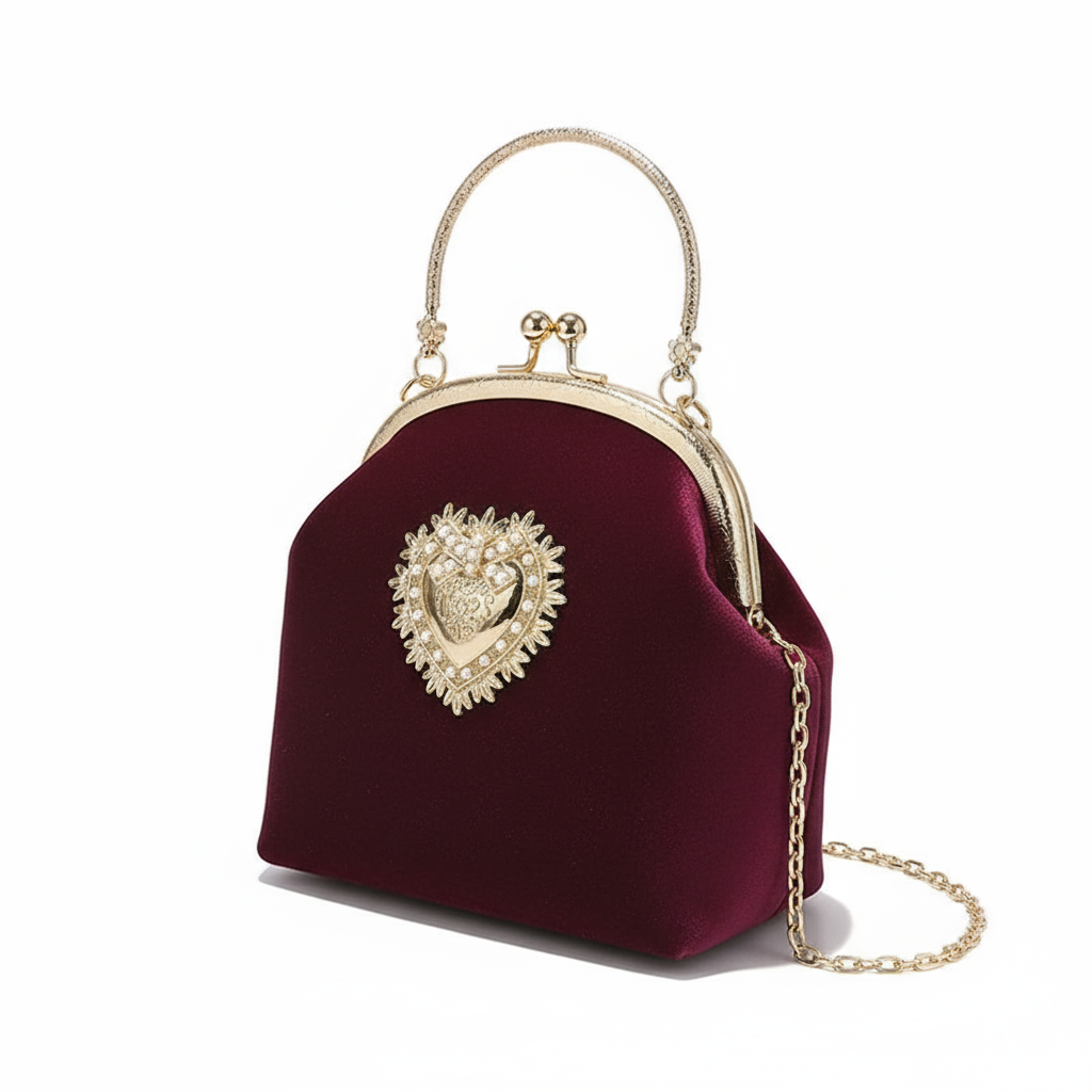 Velvet corduroy shoulder & crossbody bag