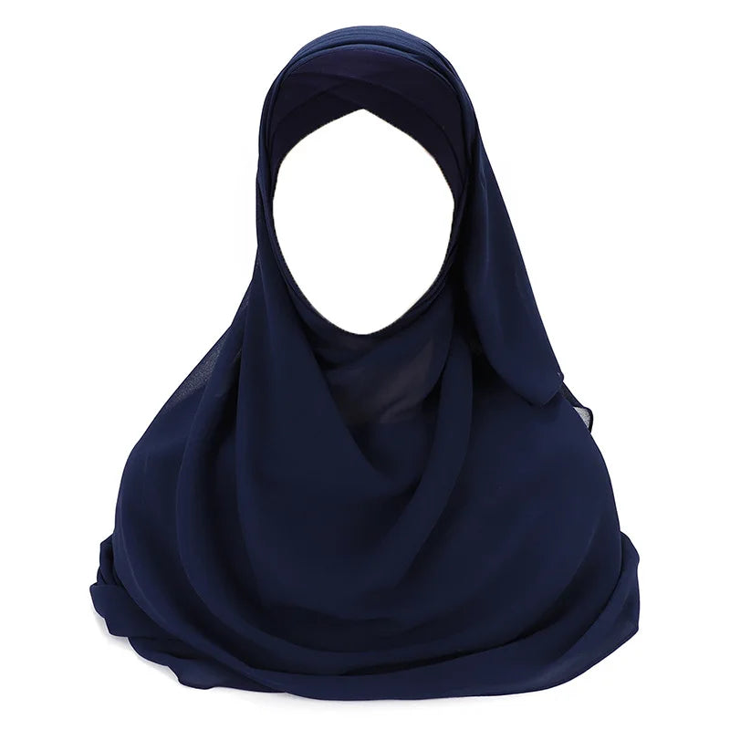 Instant chiffon hijab