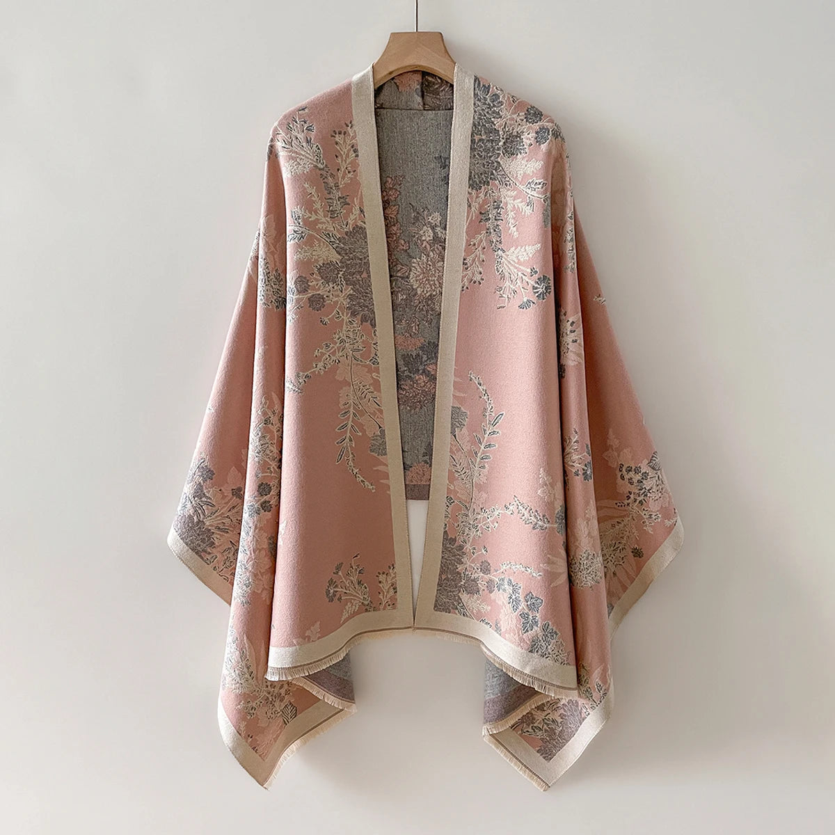 Warm floral shawl