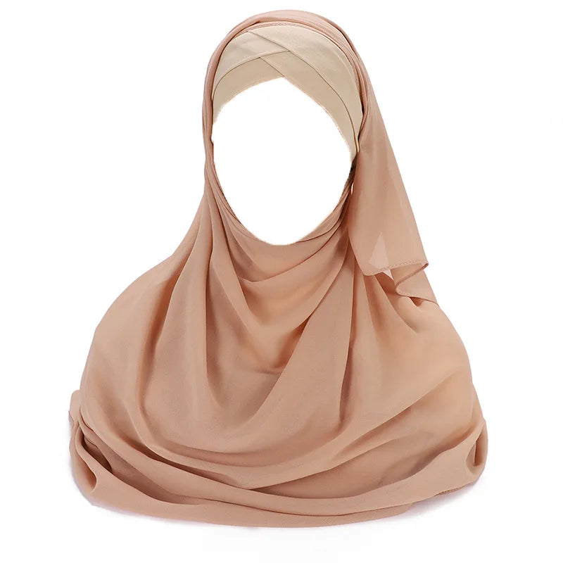 Instant chiffon hijab