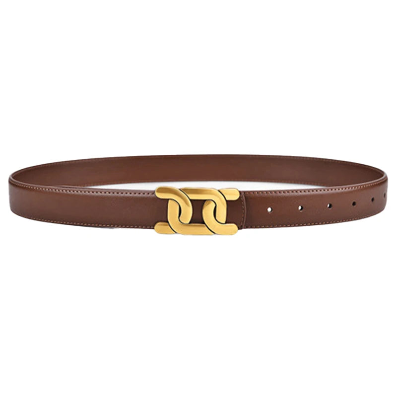 Retro PU leather belt