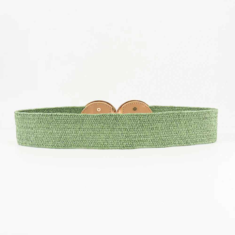 Geometric buckle waist belt