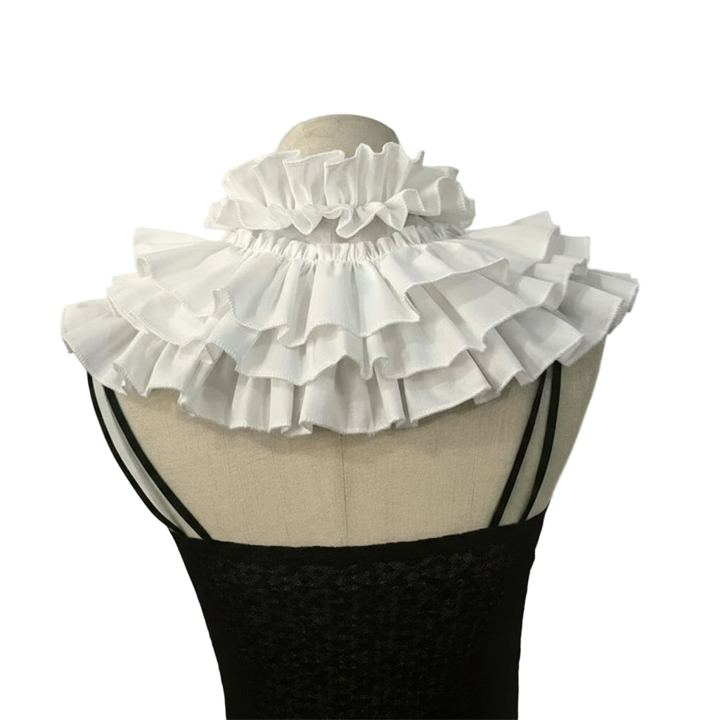 Vintage tiered ruffled detachable collar