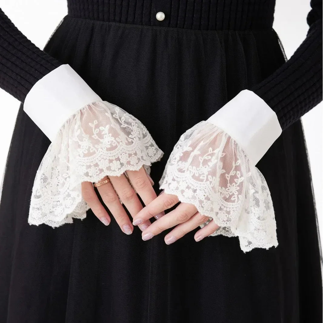 Detachable lace sleeves