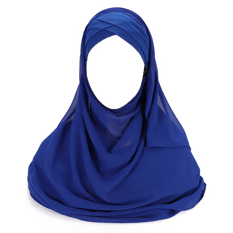 Instant chiffon hijab