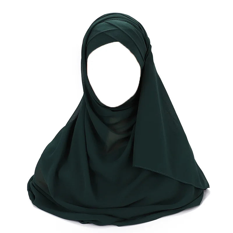 Instant chiffon hijab