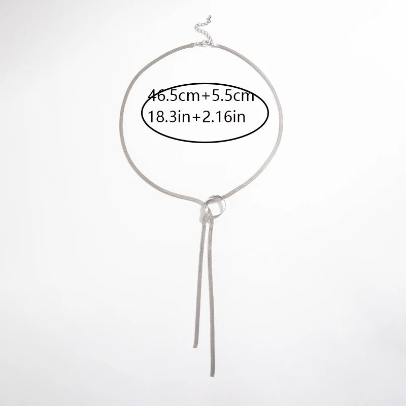 Elegant snake chain necklace