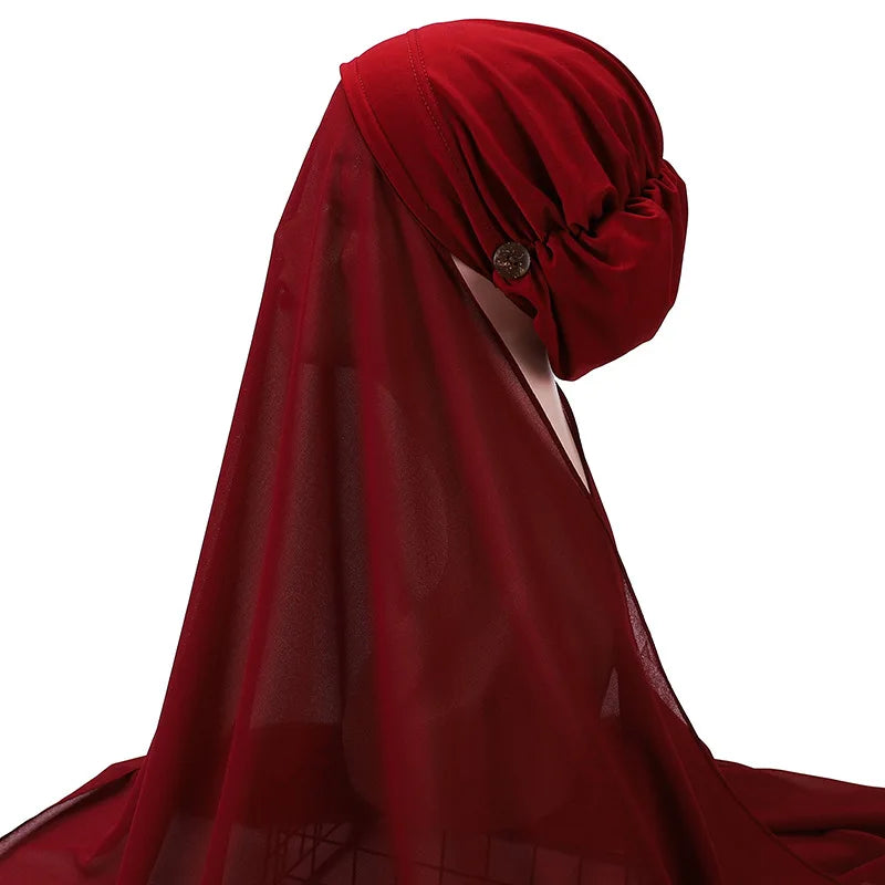 Instant chiffon hijab