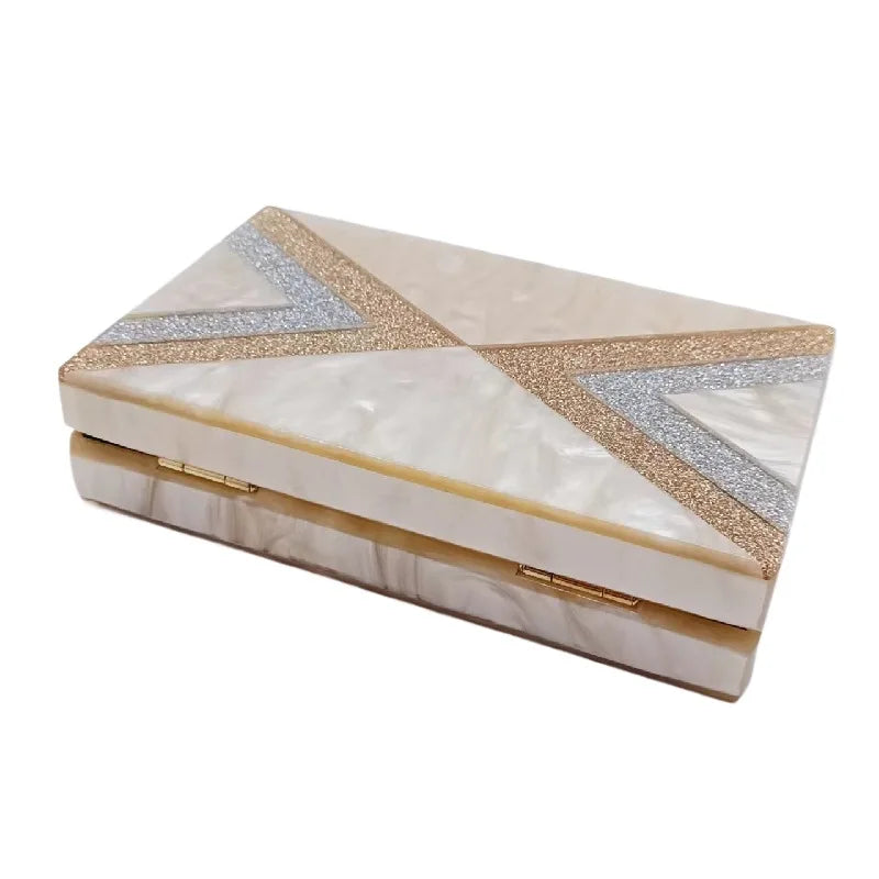 Modern acrylic chain bag