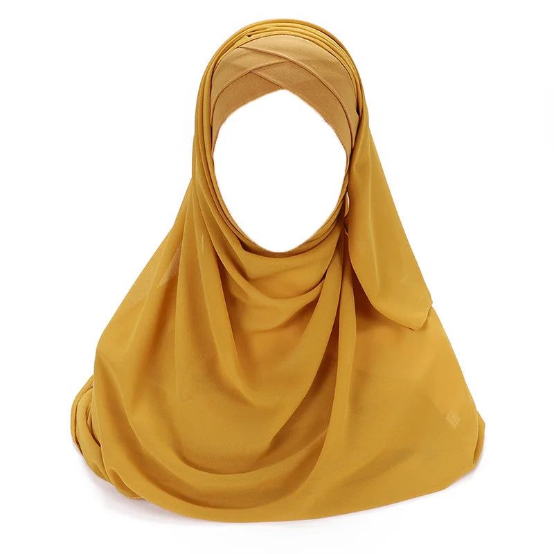 Instant chiffon hijab