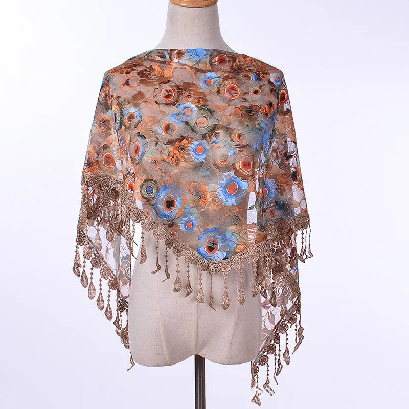 Colorful printed shawl