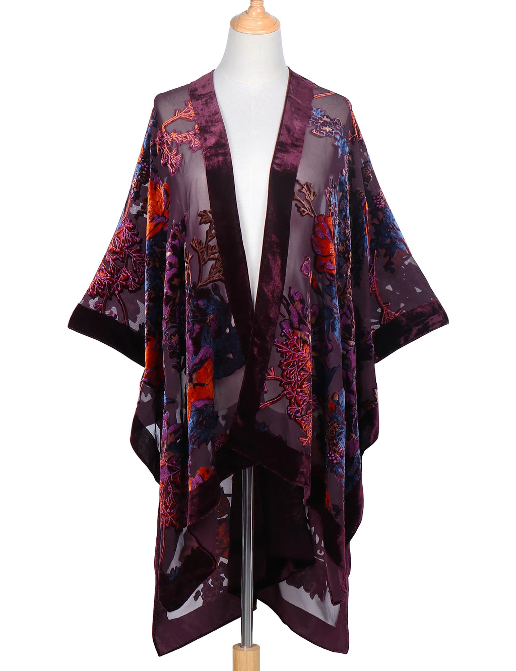 Floral kimono shaw