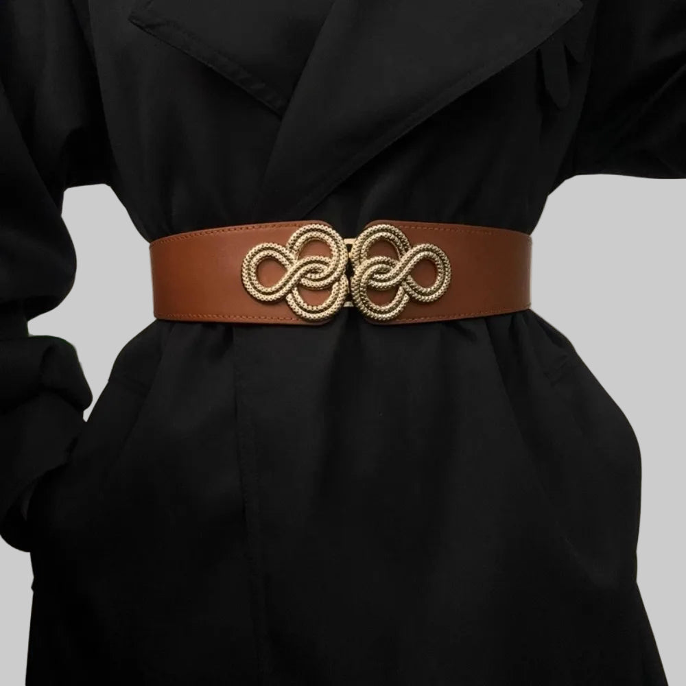 Knitted PU elastic waist belt