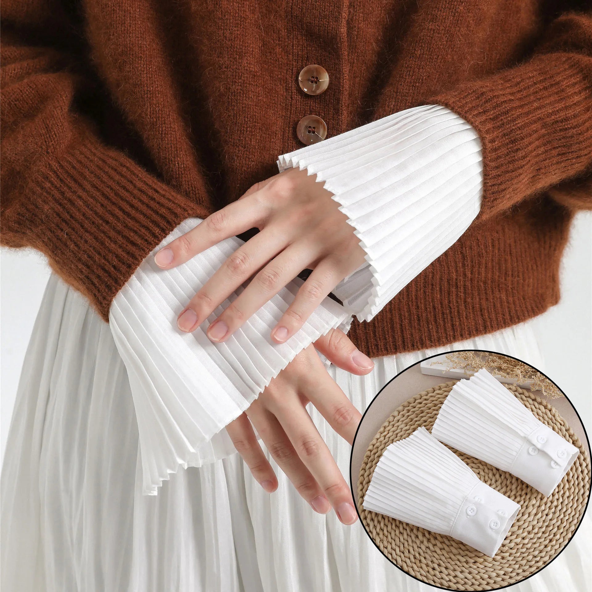 Elegant detachable sleeves