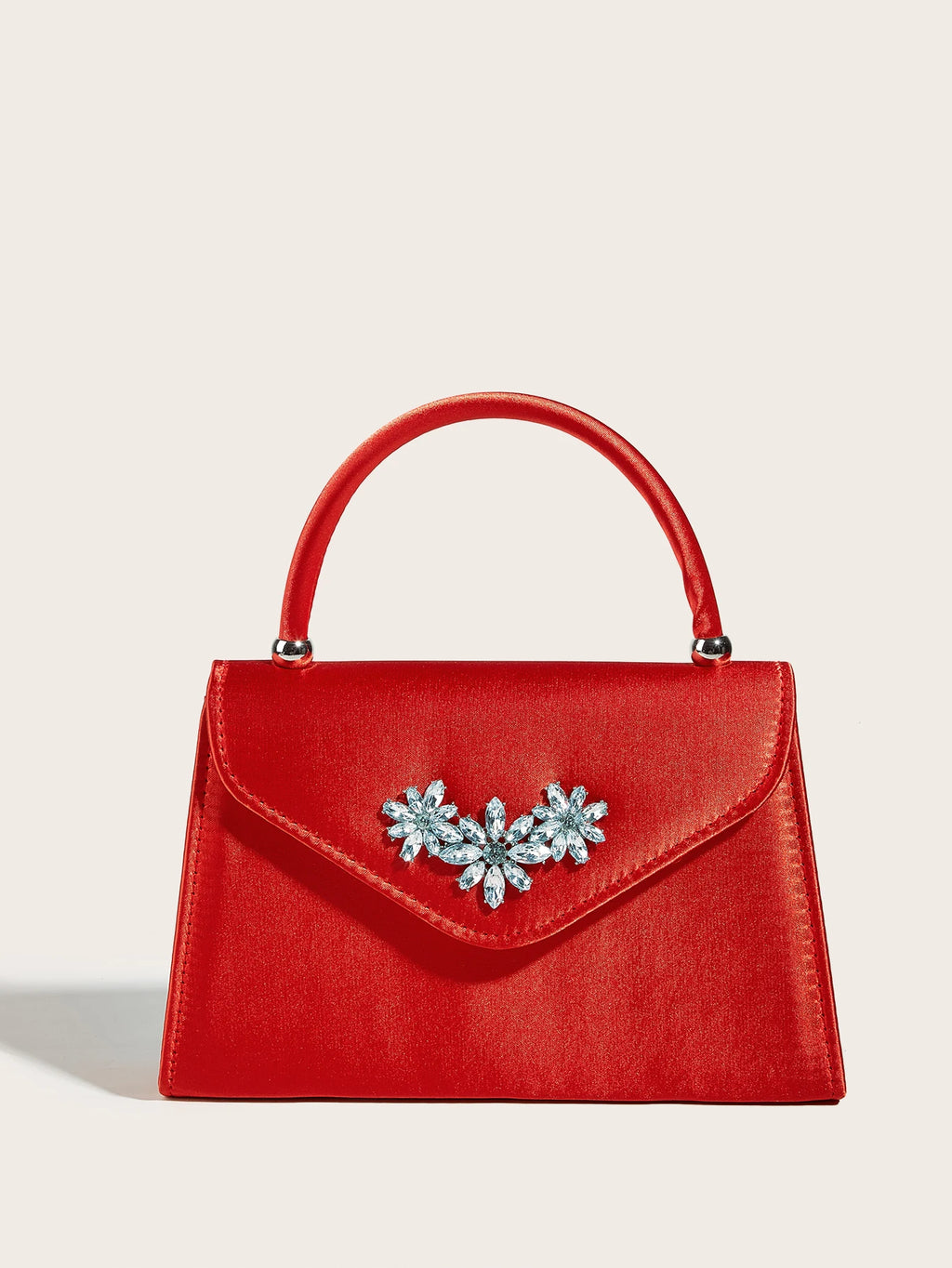 Elegant floral clutch bag