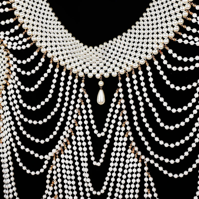 Pearl chain collar