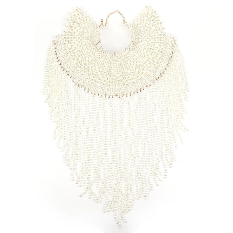 Pearl chain collar