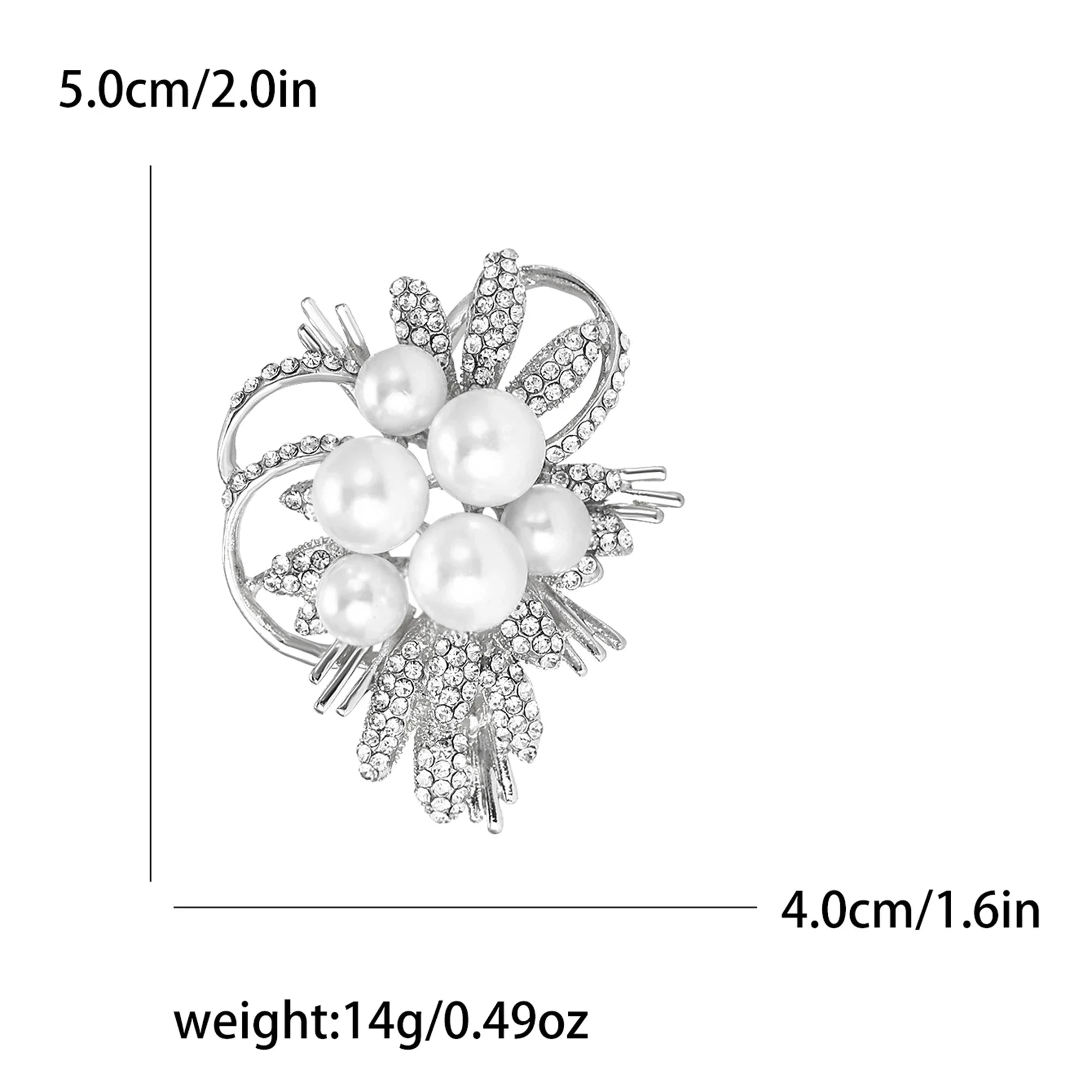 Stylish pearl brooches