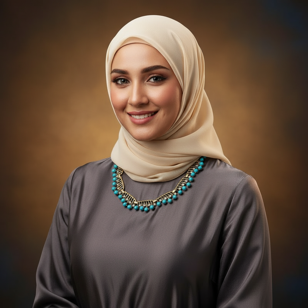 Elegant turquoise necklace and earrings