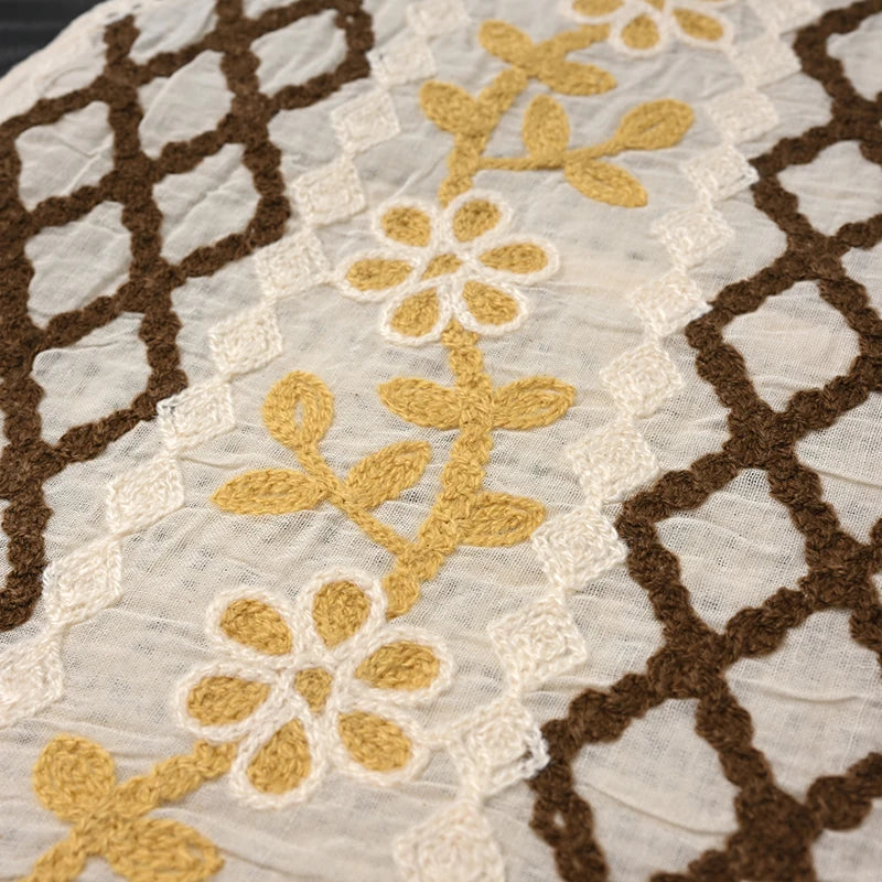 Floral embroidered knit vest