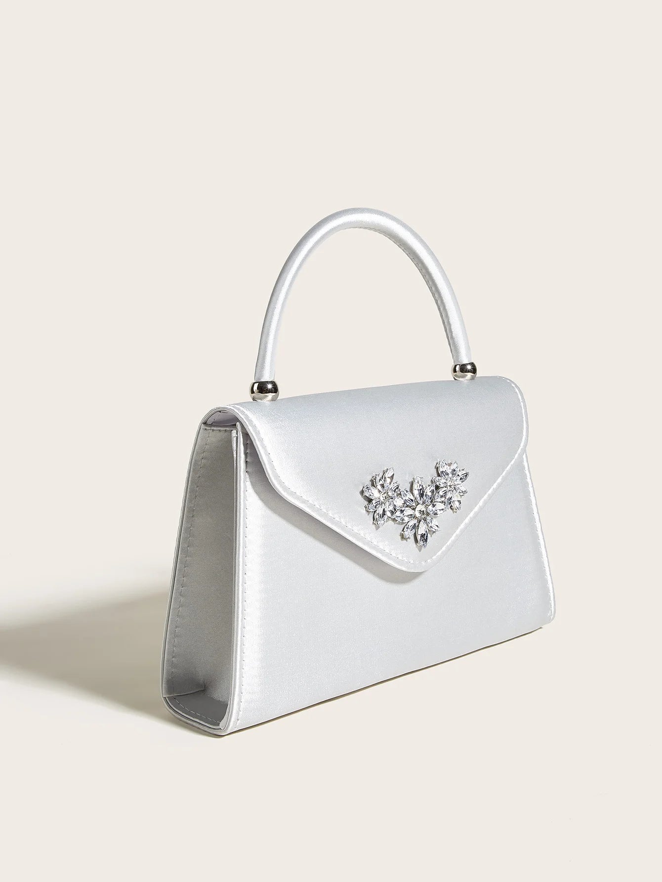 Elegant floral clutch bag