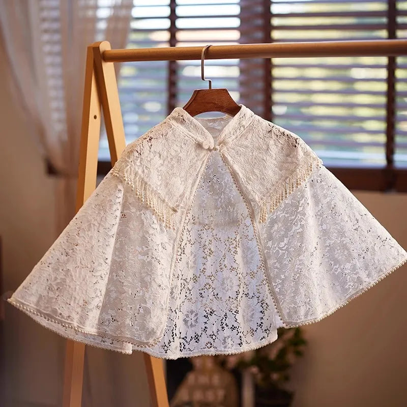 Vintage lace cape