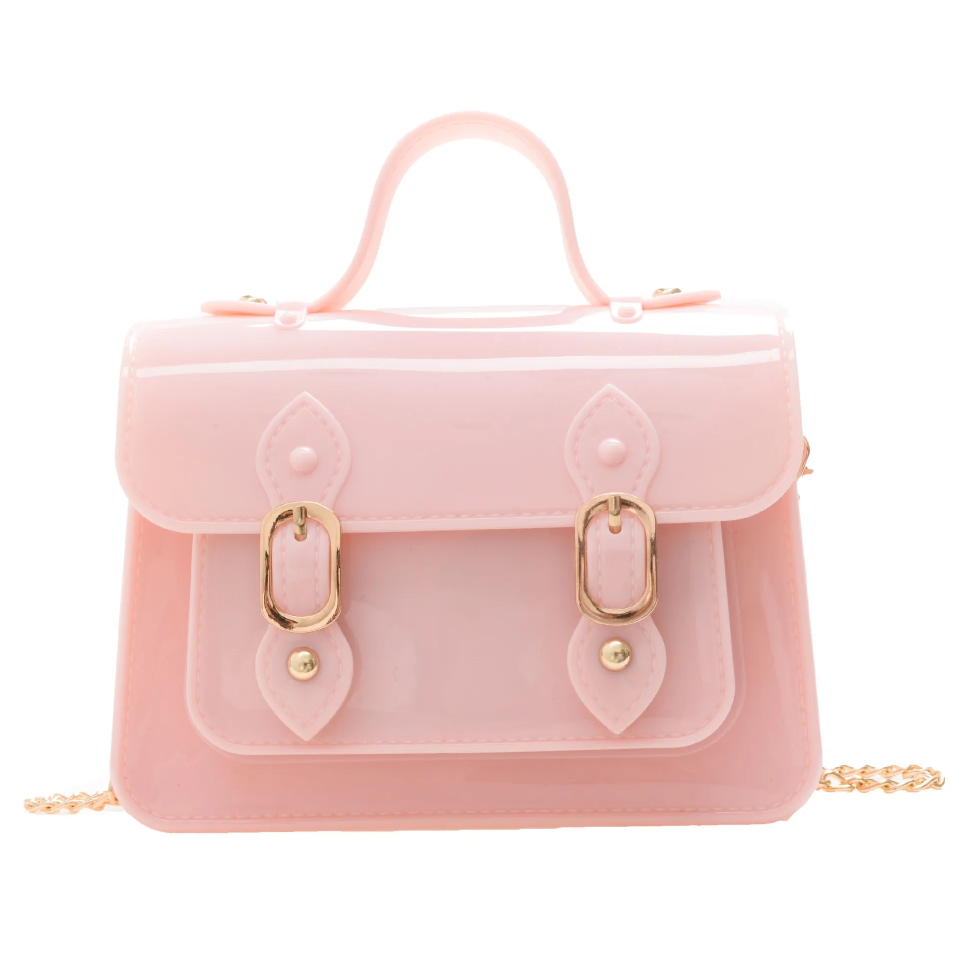 Clear square shoulder bag