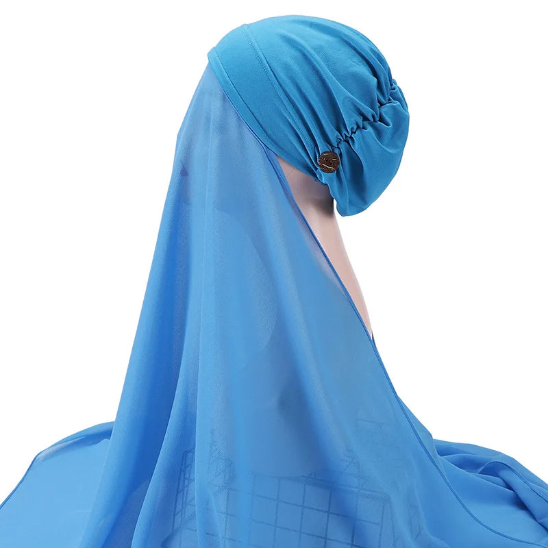 Instant chiffon hijab