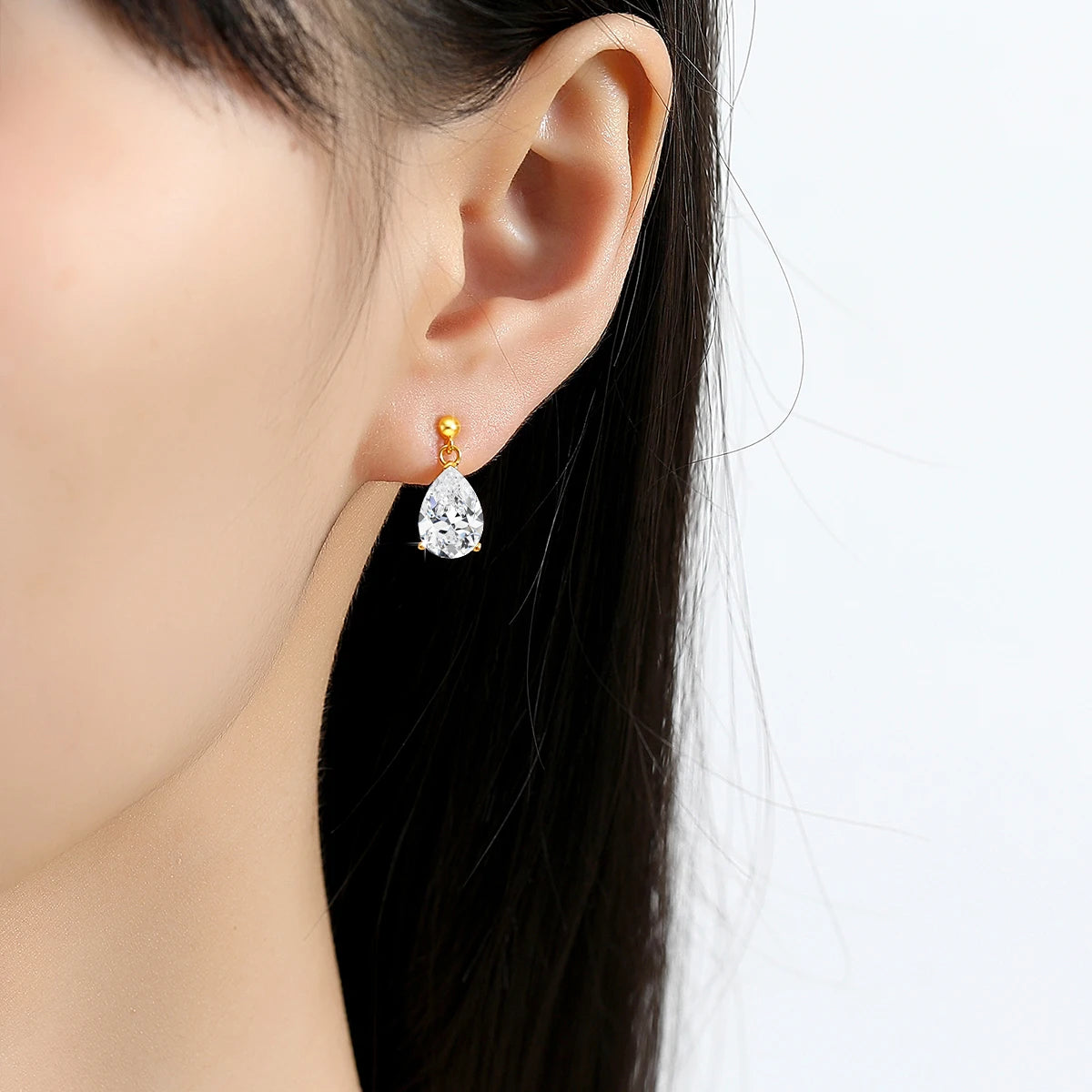Moissanite stud earrings