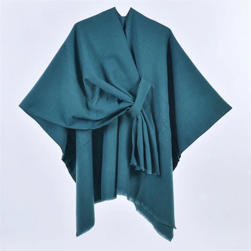 Poncho-style coat