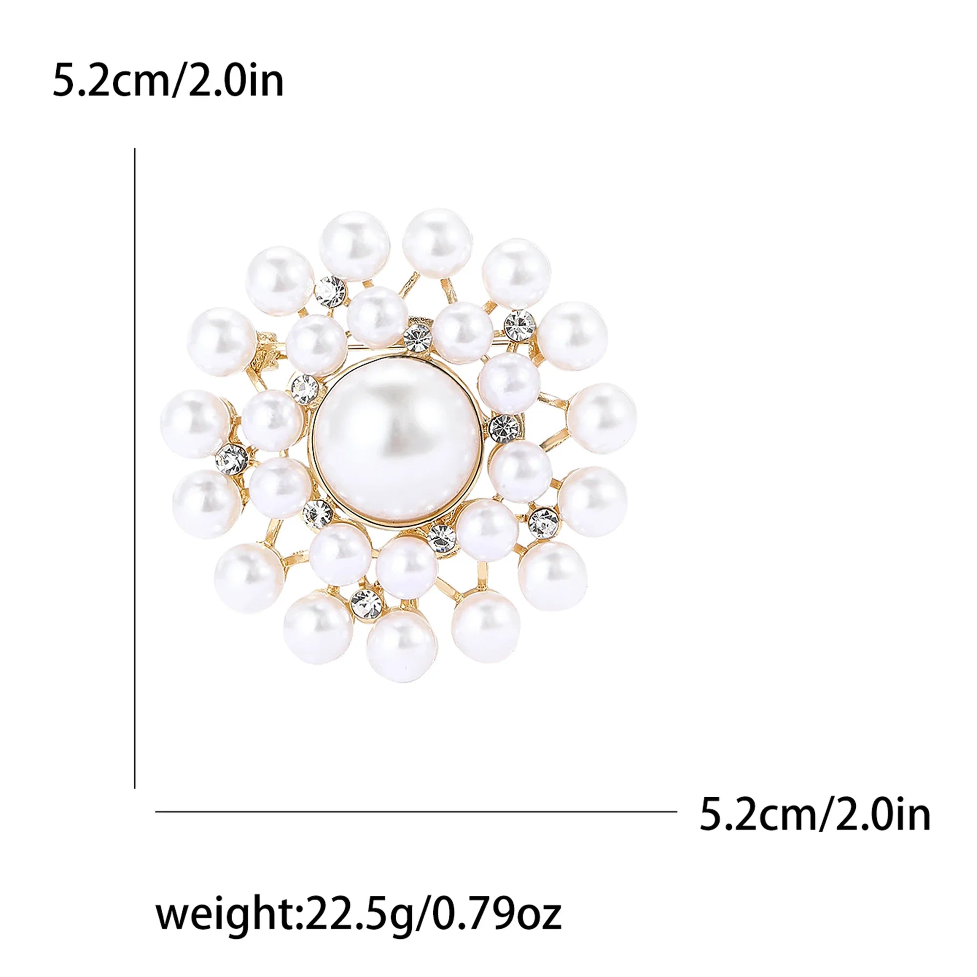Stylish pearl brooches