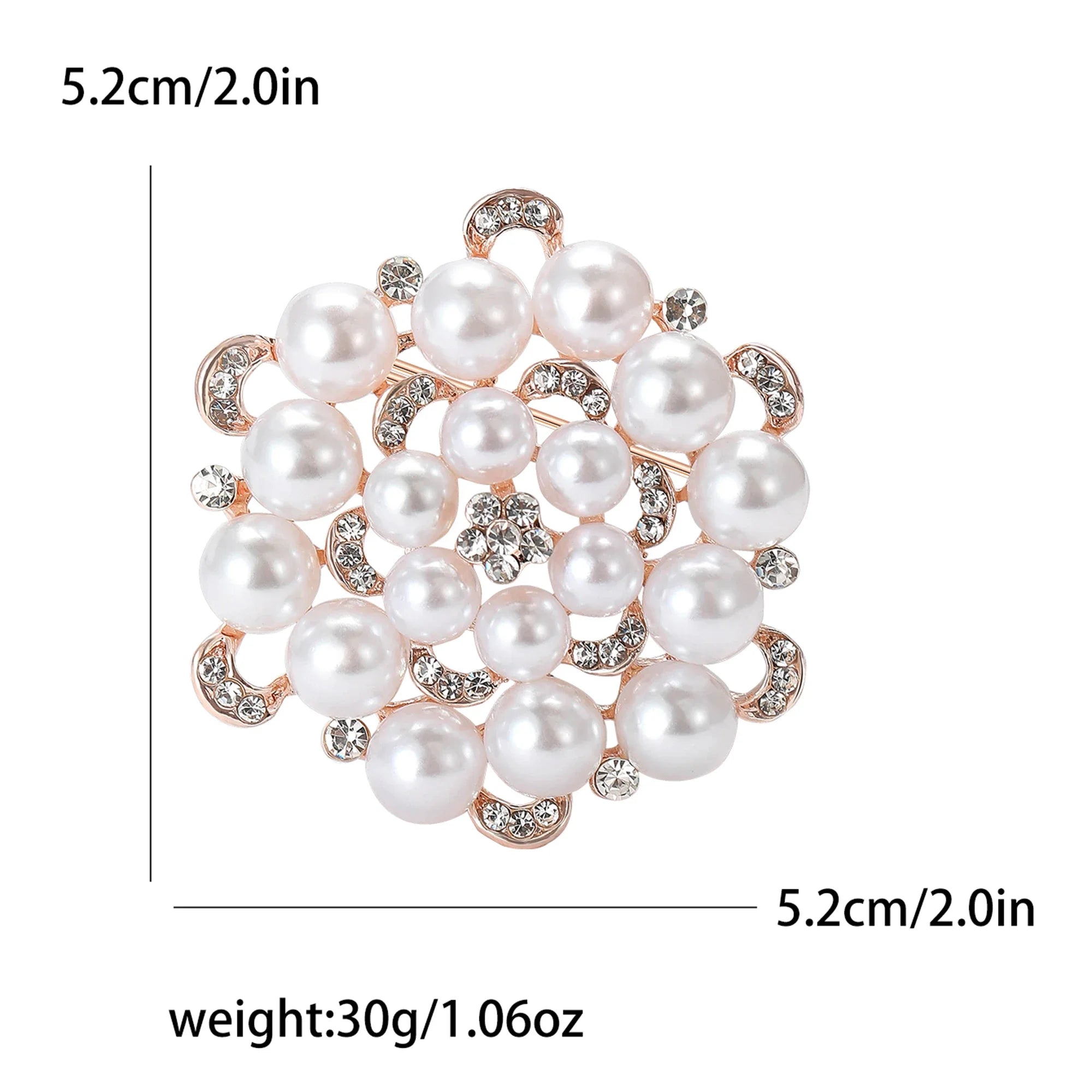 Stylish pearl brooches