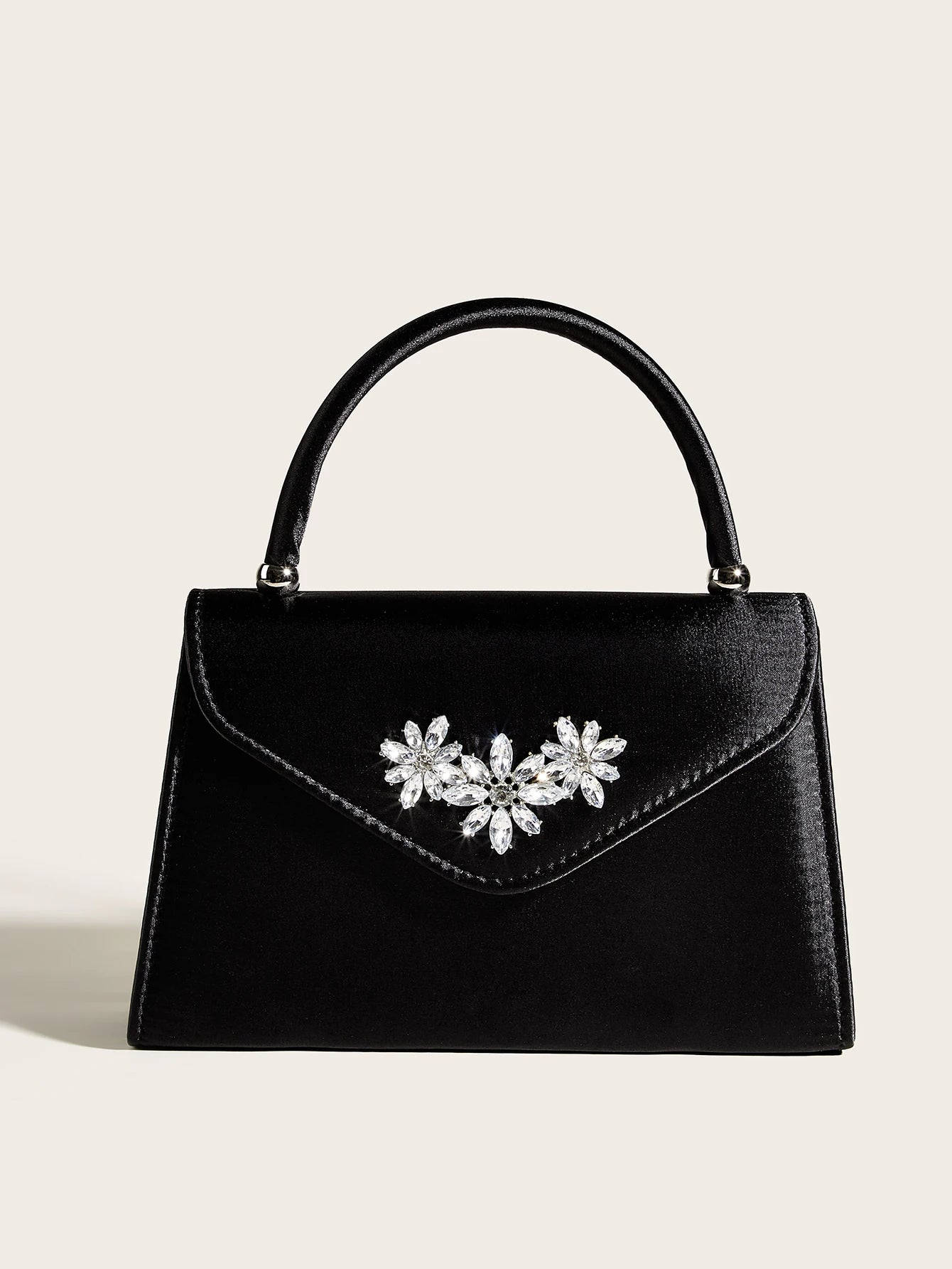 Elegant floral clutch bag