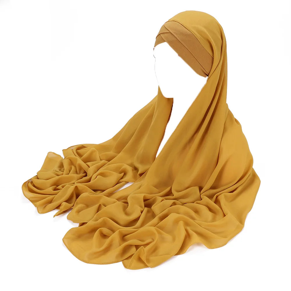 Instant chiffon hijab