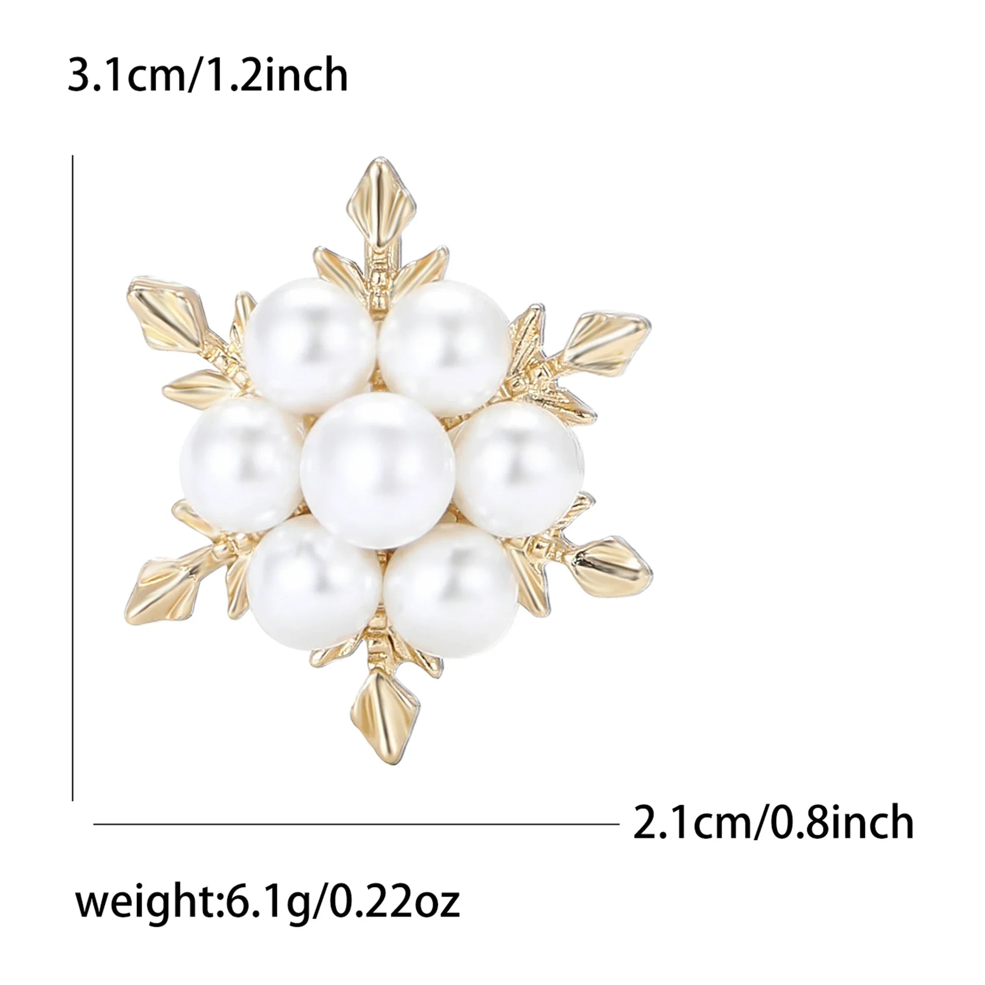 Stylish pearl brooches
