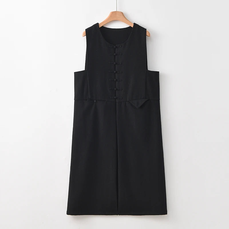 Cashmere-blend long vest