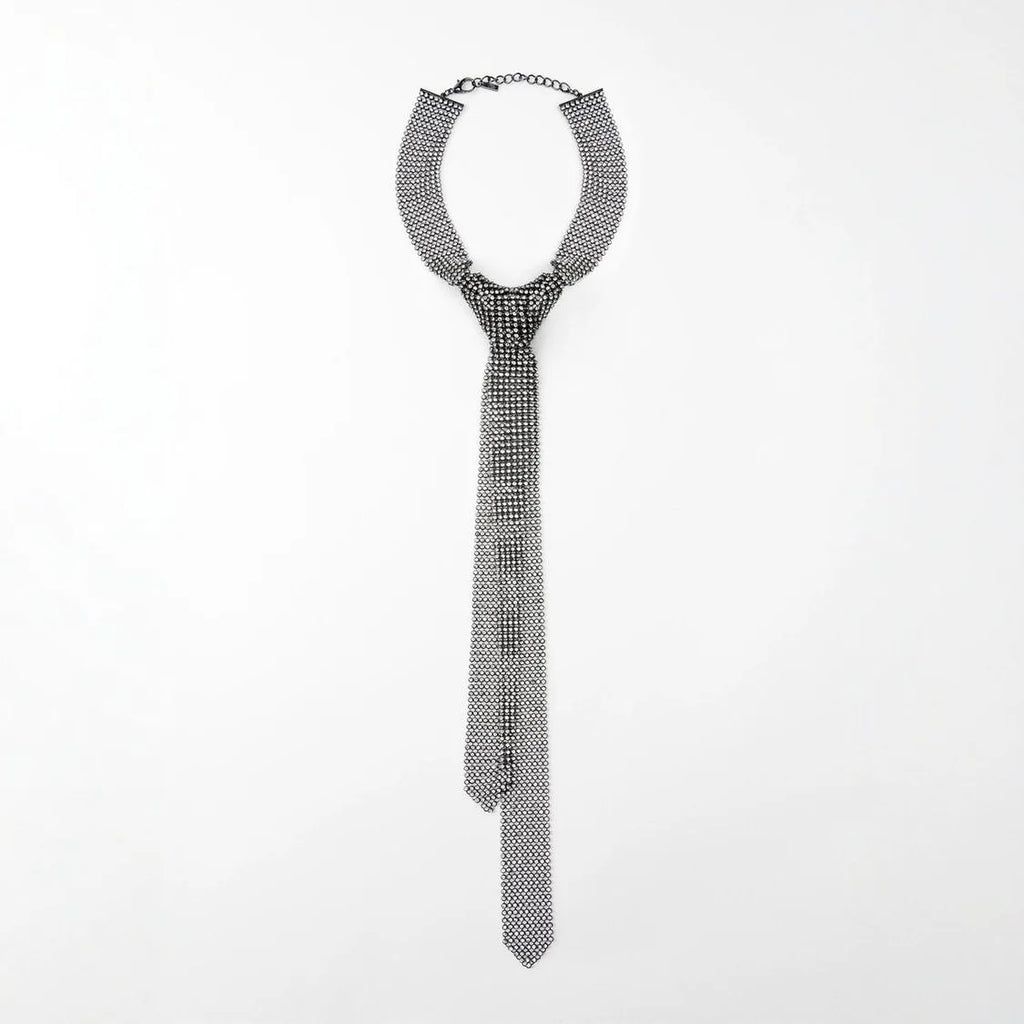 Modern tie necklace